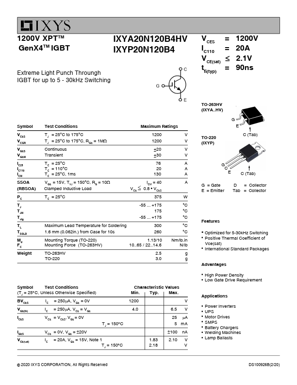 IXYA20N120B4HV