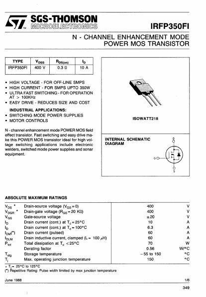 IRFP350FI