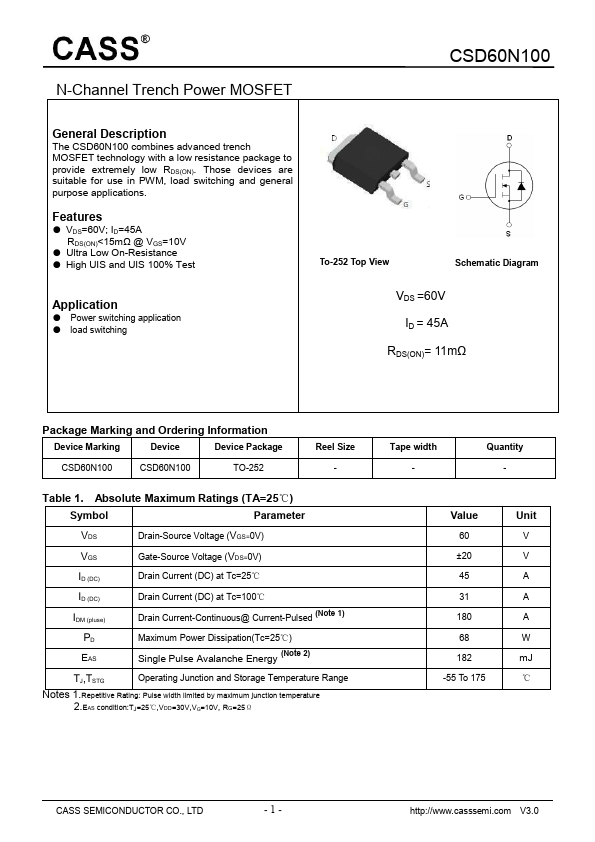 CSD60N100