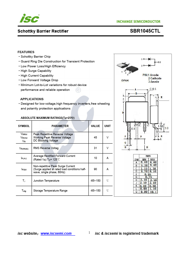 SBR1045CTL