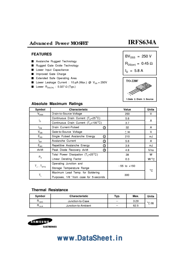 IRFS634A