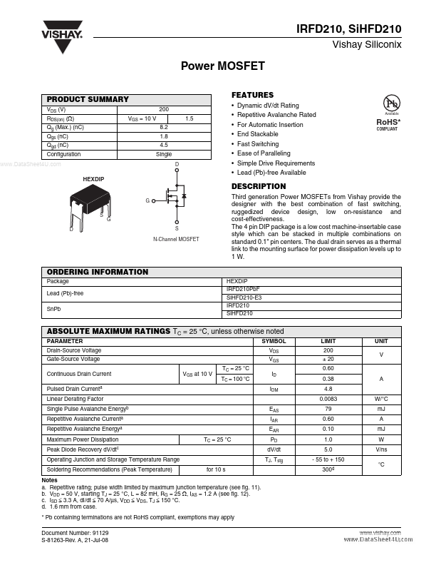 SiHFD210