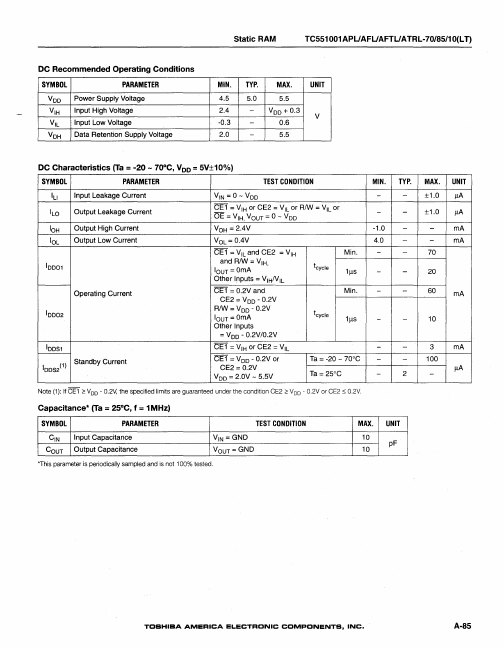 TC551001AFL-85LT