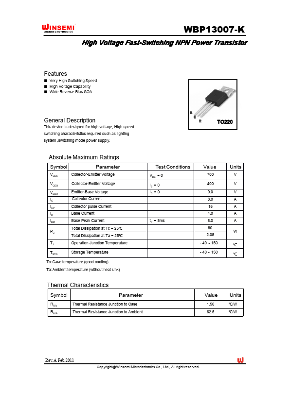 WBP13007-K