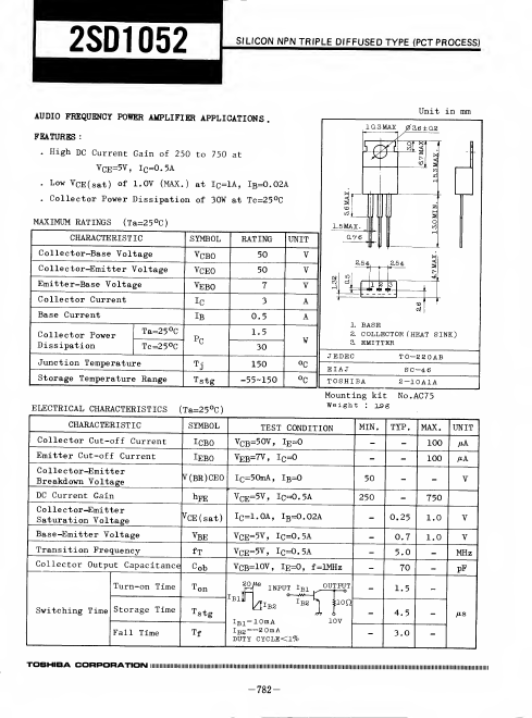 2SD1052