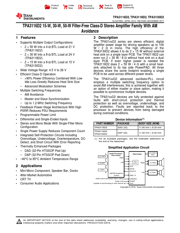 TPA3116D2