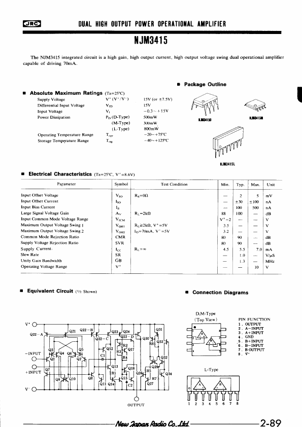 NJM3415M