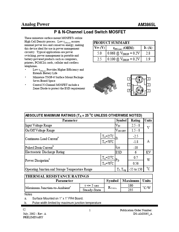 AM3865L