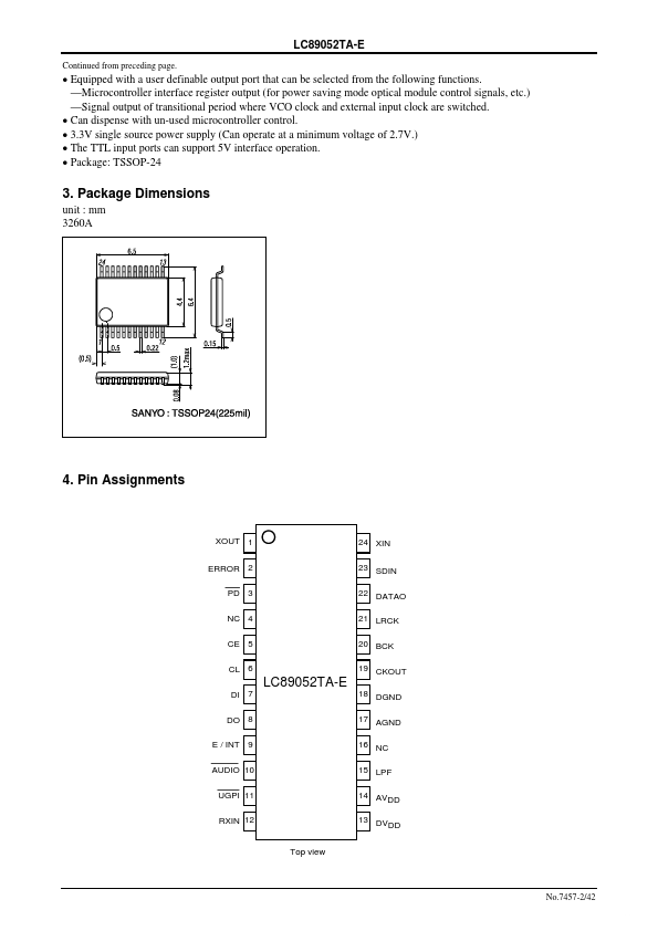 LC89052TA-E