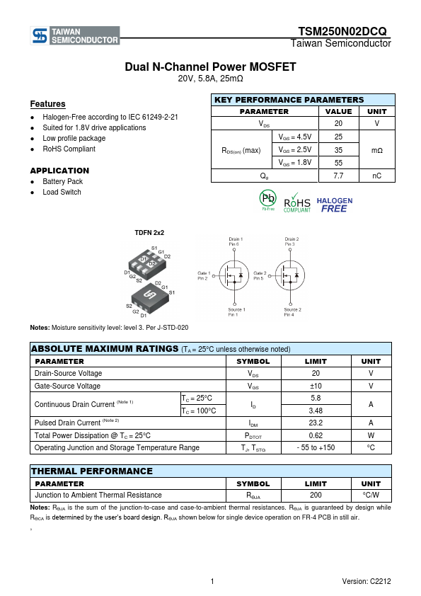 TSM250N02DCQ