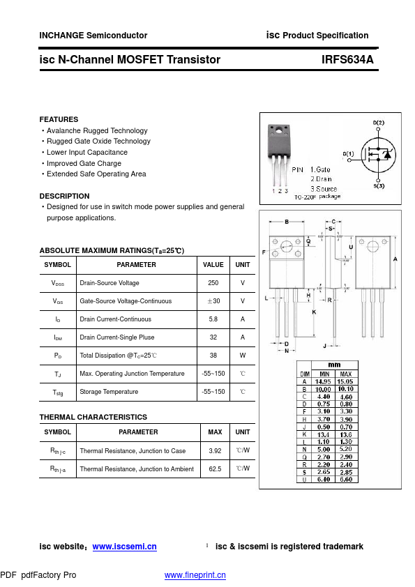 IRFS634A