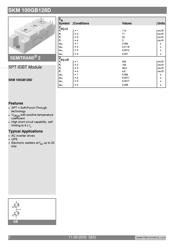 SKM100GB128D