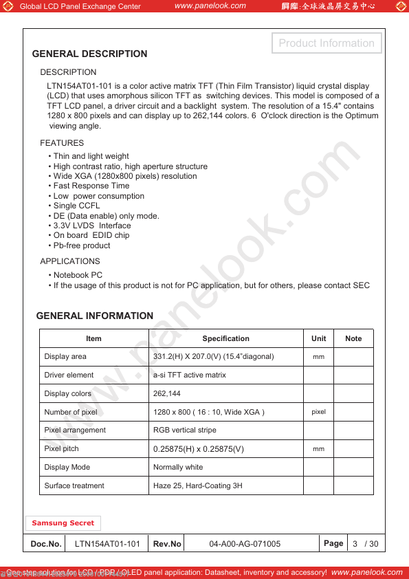 LTN154AT01-101