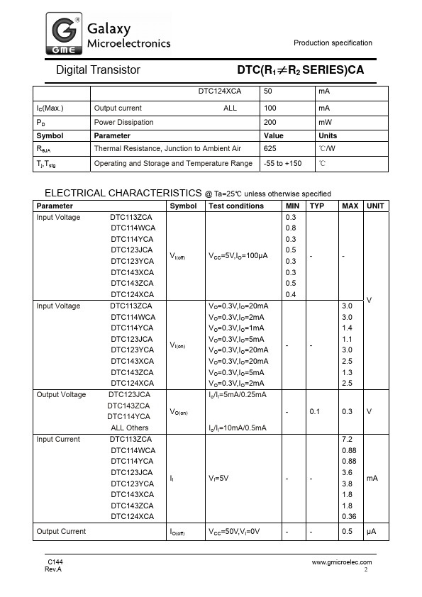 DTC124XCA