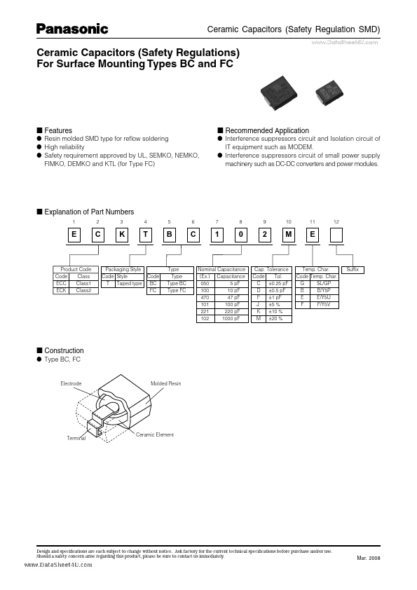 ECKTBC101KB