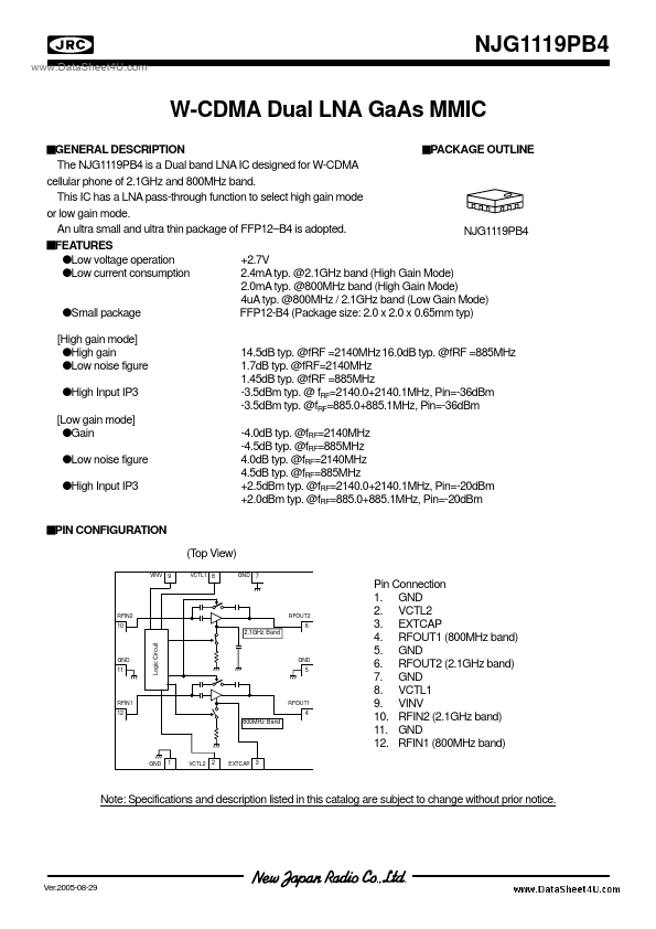 NJG1119PB4