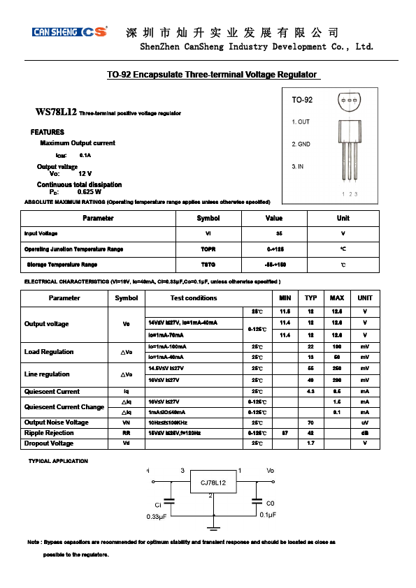 WS78L12