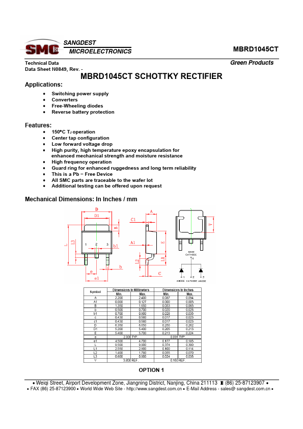 MBRD1045CT