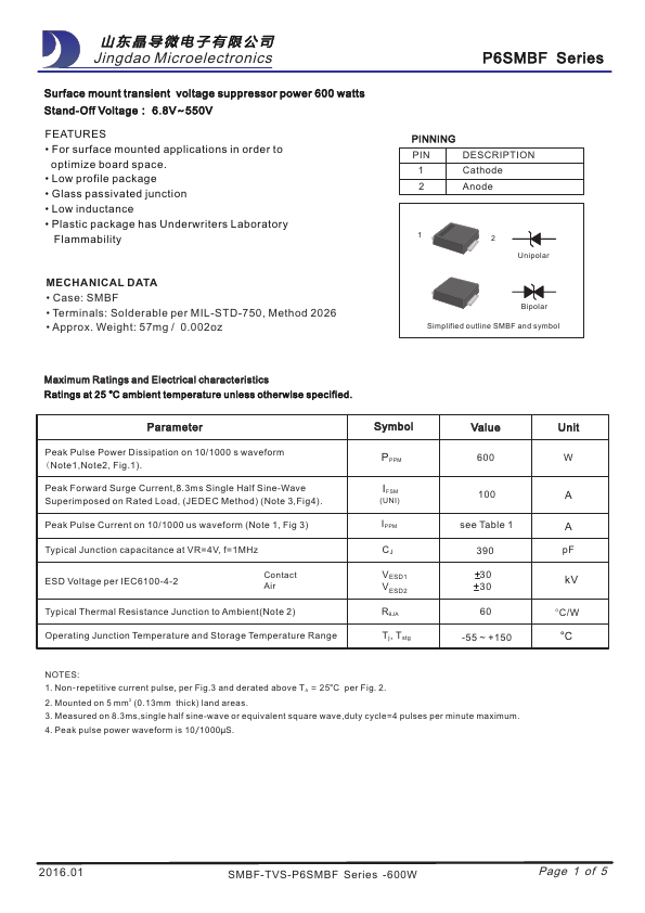 P6SMBF480A