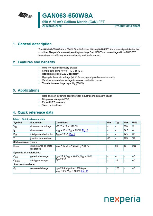 GAN063-650WSA