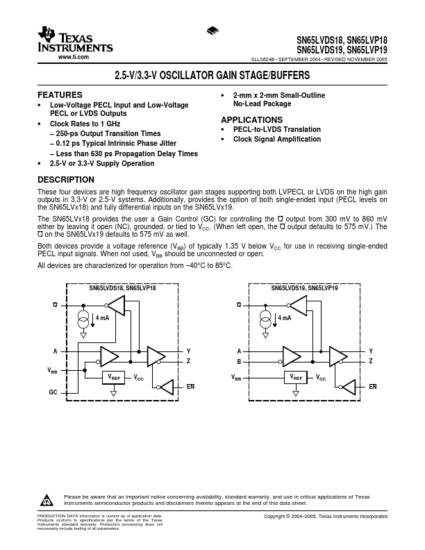 SN65LVP19