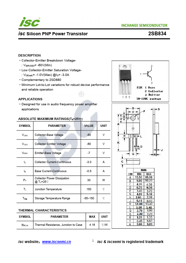 2SB834