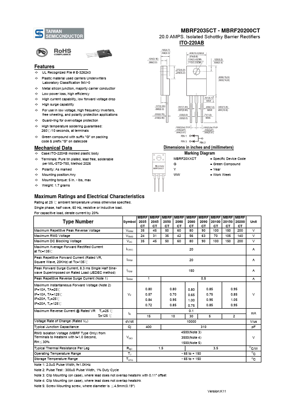 MBRF2090CT