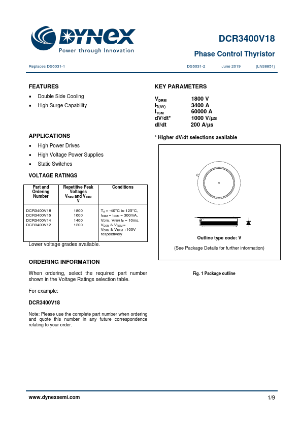 DCR3400V18