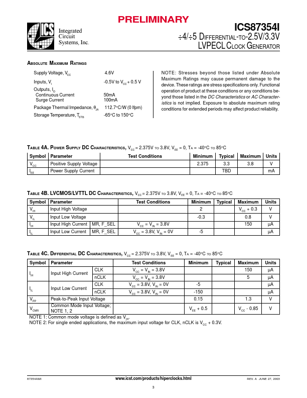 ICS87354I