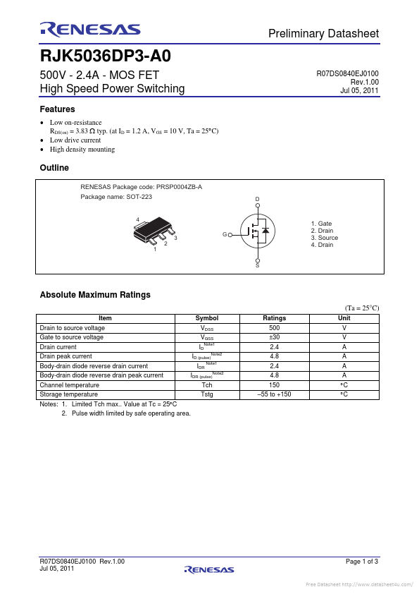 RJK5036DP3-A0