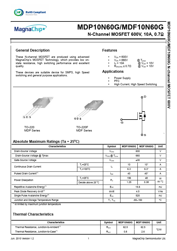 MDP10N60G