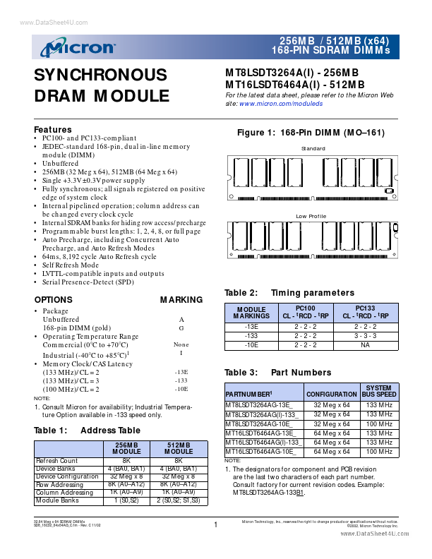 MT16LSDT6464A