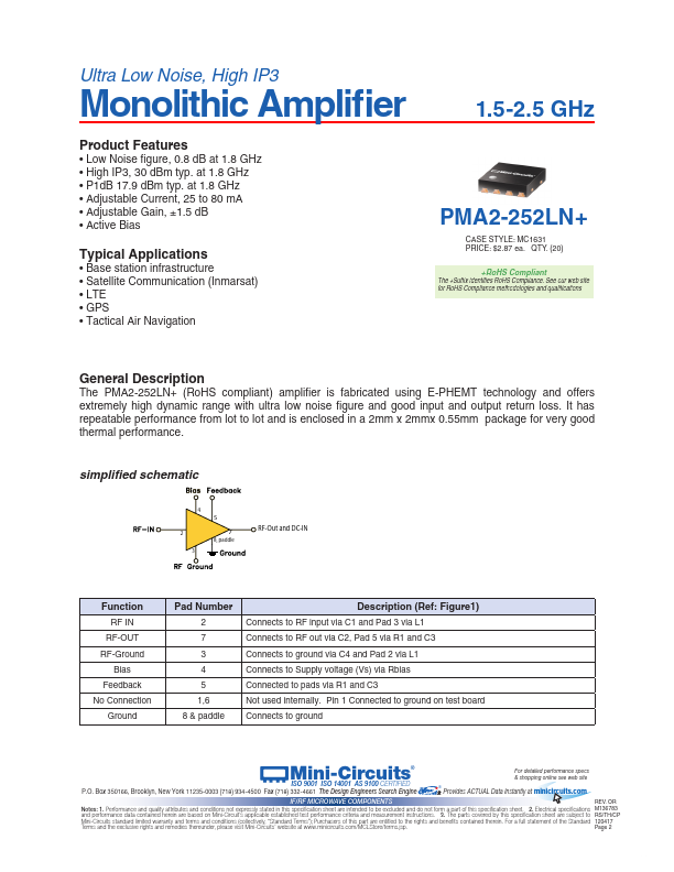 PMA2-252LN+