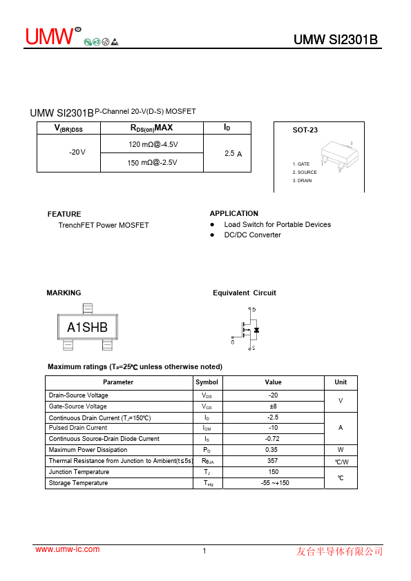 SI2301B