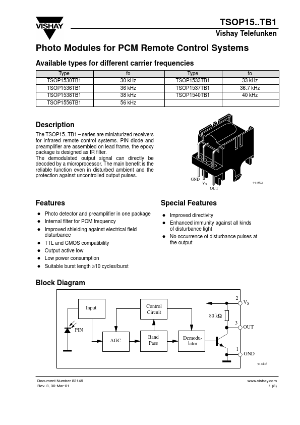 TSOP1530TB1