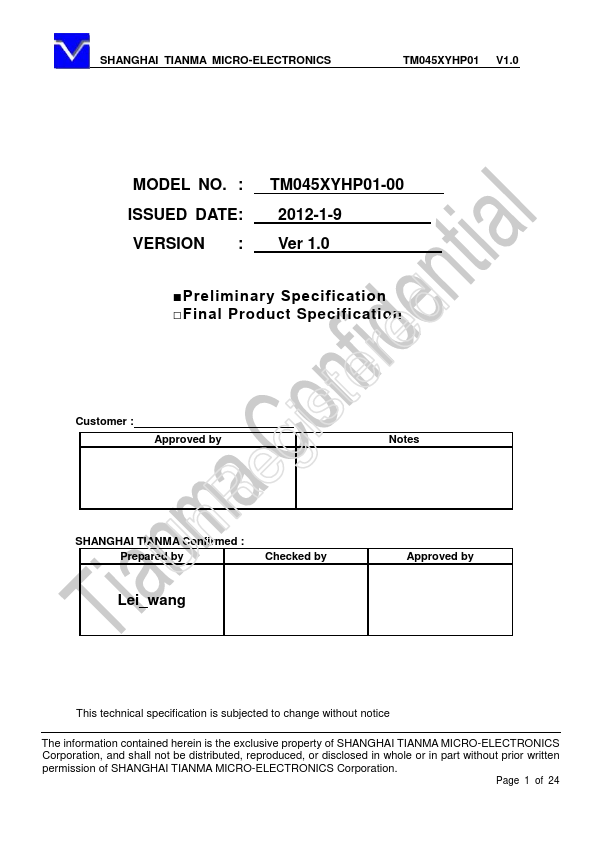 TM045XYHP01-00