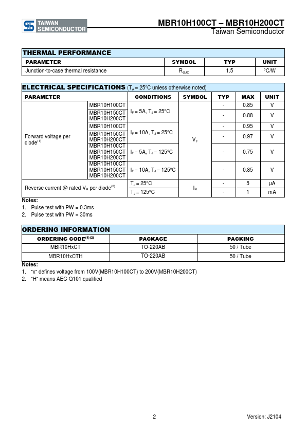 MBR10H150CT