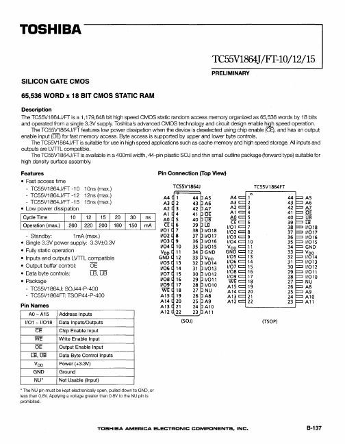 TC55V1864FT-15