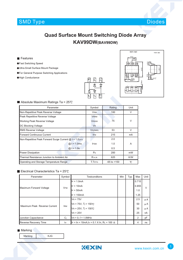 BAV99DW