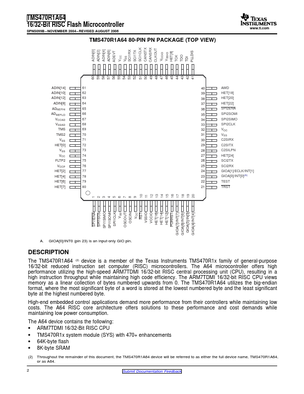 TMS470R1A64