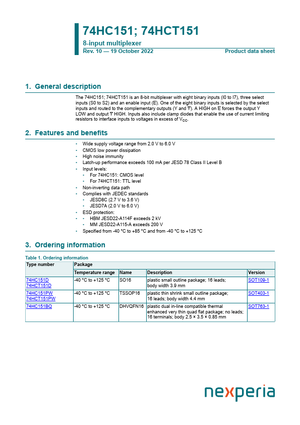 74HCT151PW