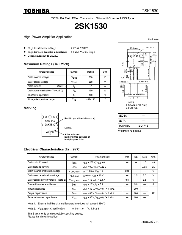 2SK1530