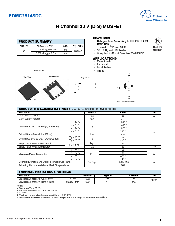 FDMC2514SDC