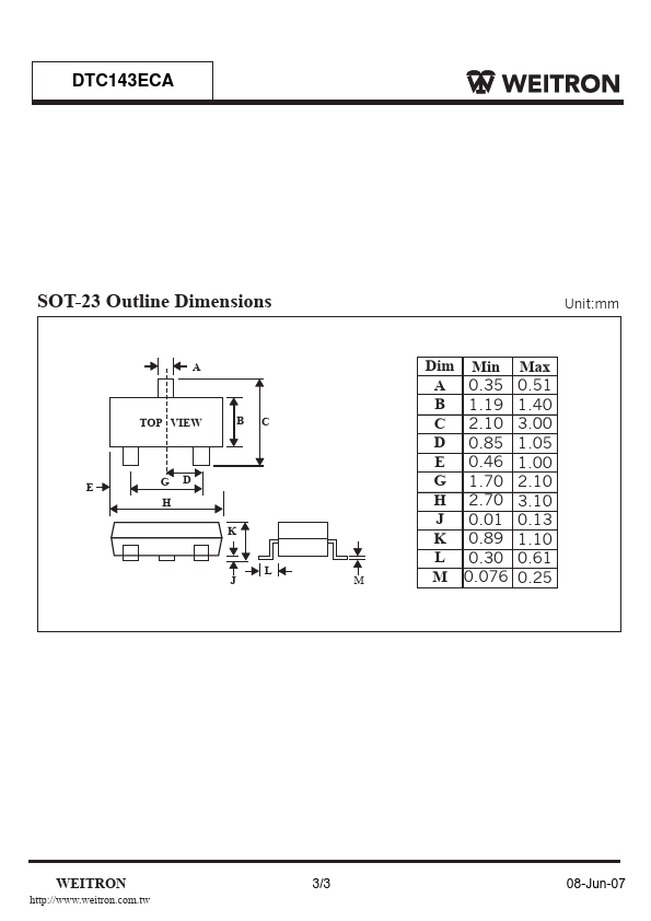 DTC143ECA