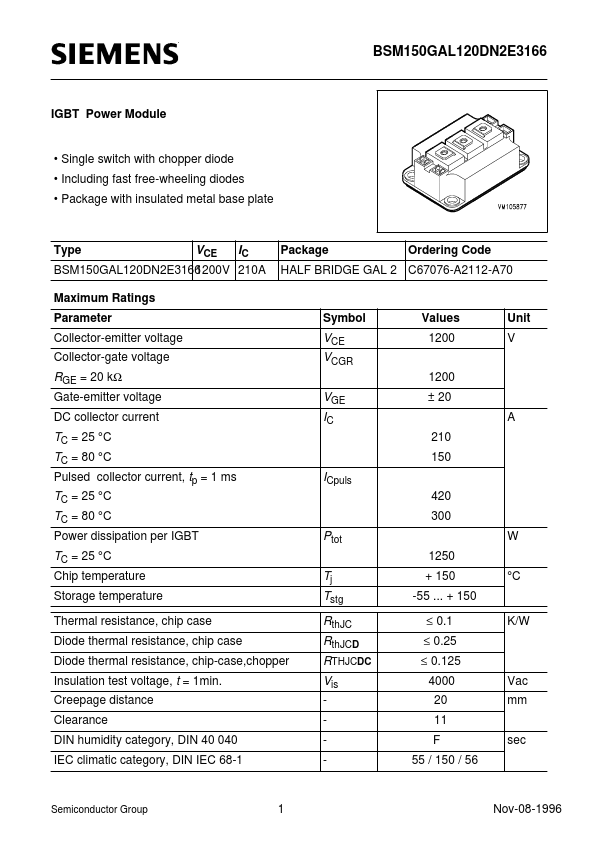 BSM150GAL120DN2E3166