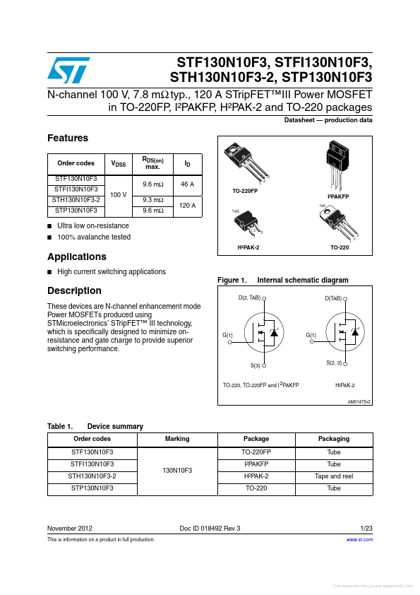 STH130N10F3-2