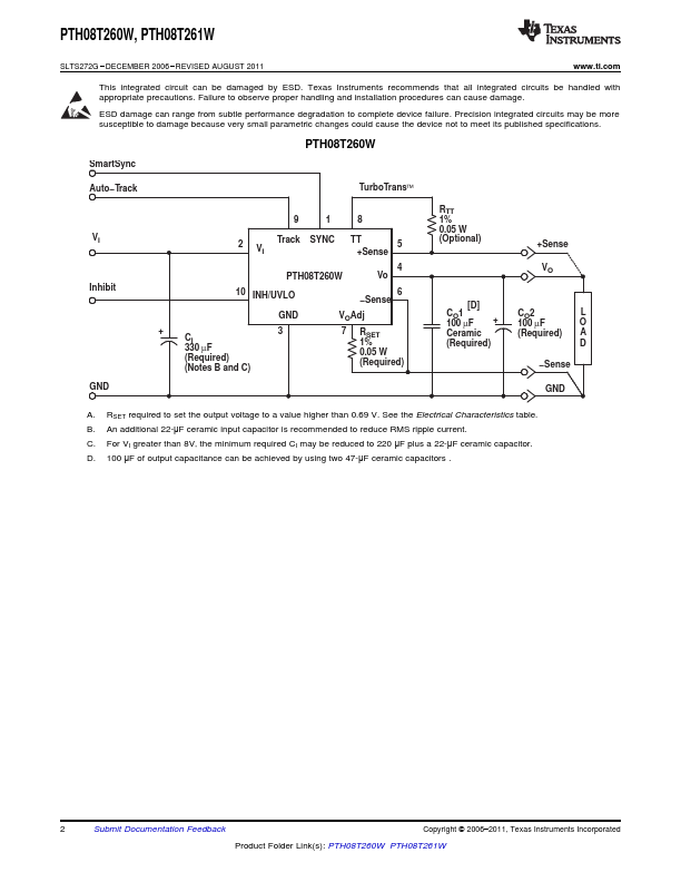 PTH08T260W