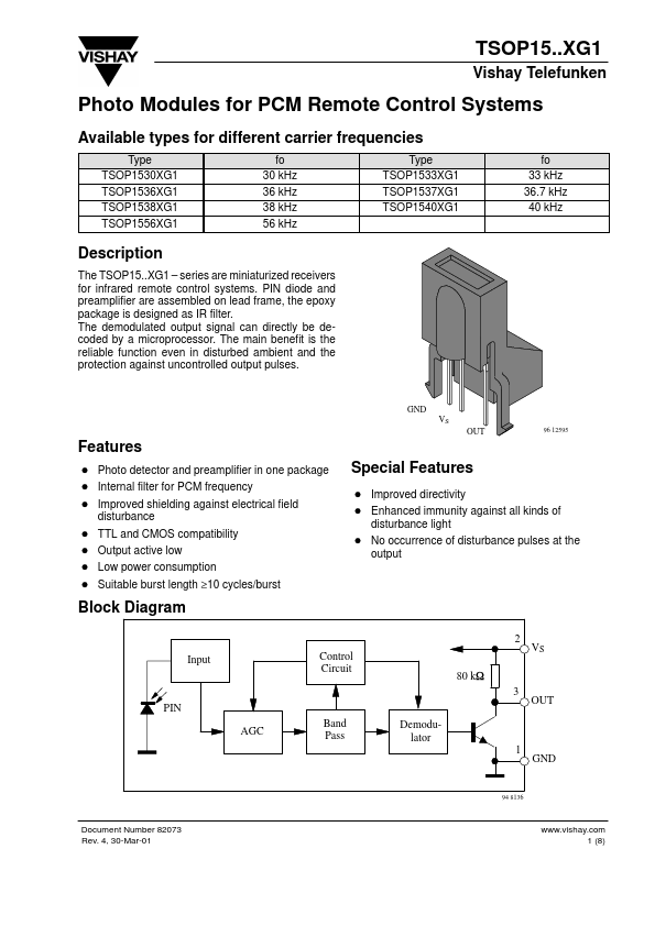 TSOP1540XG1