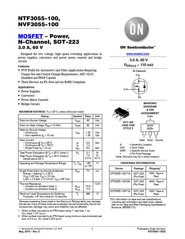 NTF3055-100