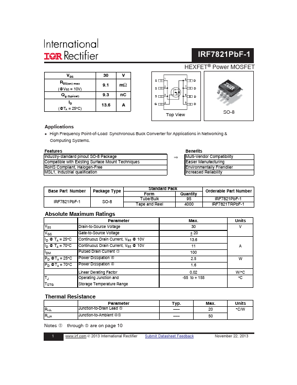 IRF7821PBF-1